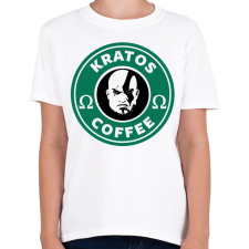 PRINTFASHION Kratos Coffee - Gyerek póló - Fehér gyerek póló
