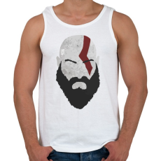 PRINTFASHION Kratos - Férfi atléta - Fehér