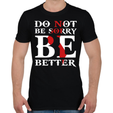 PRINTFASHION Kratos idézet - Férfi póló - Fekete