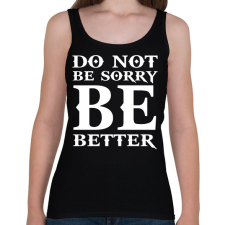 PRINTFASHION Kratos idézet - Női atléta - Fekete női trikó