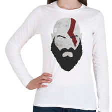 PRINTFASHION Kratos - Női hosszú ujjú póló - Fehér női póló