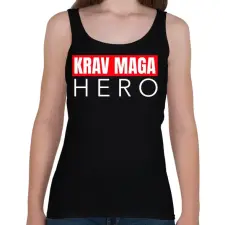 PRINTFASHION KRAV MAGA HERO - Női atléta - Fekete női trikó