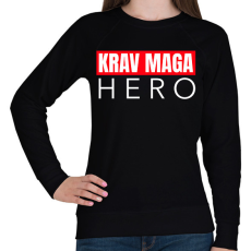 PRINTFASHION KRAV MAGA HERO - Női pulóver - Fekete