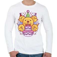 PRINTFASHION Kripto szülinap - Férfi hosszú ujjú póló - Fehér