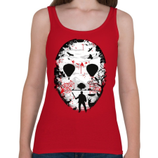 PRINTFASHION Kristálytó  - Női atléta - Cseresznyepiros női trikó