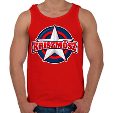 PRINTFASHION KRISZMÖSZ - Férfi atléta - Piros atléta, trikó
