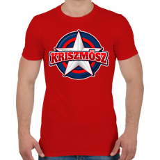 PRINTFASHION KRISZMÖSZ - Férfi póló - Piros
