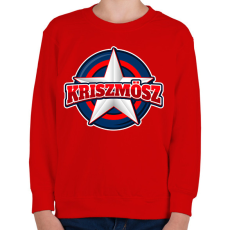 PRINTFASHION KRISZMÖSZ - Gyerek pulóver - Piros