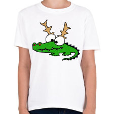 PRINTFASHION Krokodil Rudolf - Gyerek póló - Fehér gyerek póló