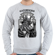PRINTFASHION Krokorock - Férfi pulóver - Sport szürke