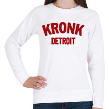 PRINTFASHION Kronk detroit - Női pulóver - Fehér női pulóver, kardigán