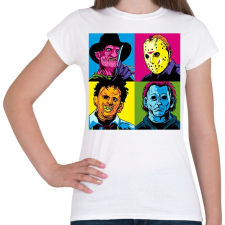 PRINTFASHION Krueger és a haverok - Női póló - Fehér női póló