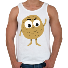 PRINTFASHION Krumpli - Férfi atléta - Fehér atléta, trikó