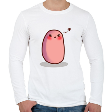 PRINTFASHION Krumpli - Férfi hosszú ujjú póló - Fehér férfi póló