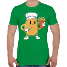 PRINTFASHION Krumpli szakács - Férfi póló - Zöld férfi póló