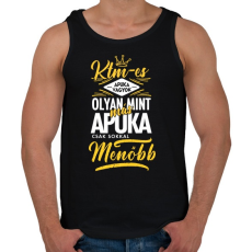 PRINTFASHION KTM-es apuka - Férfi atléta - Fekete