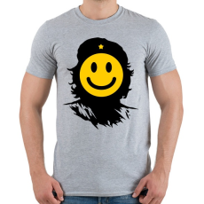 PRINTFASHION Kuba smile - Férfi póló - Sport szürke