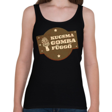 PRINTFASHION Kucsmagomba függő - Női atléta - Fekete