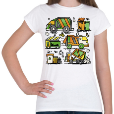 PRINTFASHION Kukásautók - Női póló - Fehér