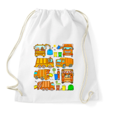 PRINTFASHION Kukásautók - Sportzsák, Tornazsák - Fehér tornazsák