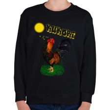 PRINTFASHION kukori - Gyerek pulóver - Fekete gyerek pulóver, kardigán