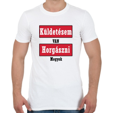PRINTFASHION Küldetés!  - Férfi póló - Fehér férfi póló