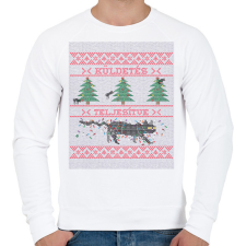 PRINTFASHION KÜLDETÉS TELJESÍTVE - Férfi pulóver - Fehér férfi pulóver, kardigán