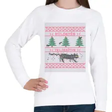 PRINTFASHION KÜLDETÉS TELJESÍTVE - Női pulóver - Fehér női pulóver, kardigán