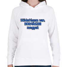 PRINTFASHION Küldetésem van, horgászni megyek - Női kapucnis pulóver - Fehér női pulóver, kardigán