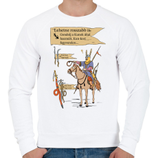 PRINTFASHION Kun kori nyilak szóvicc - Férfi pulóver - Fehér