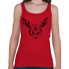 PRINTFASHION Kurama fekete - Női atléta - Cseresznyepiros