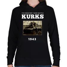 PRINTFASHION KURKS - Női kapucnis pulóver - Fekete női pulóver, kardigán