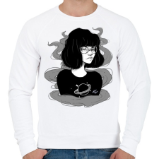 PRINTFASHION Kuro - Férfi pulóver - Fehér férfi pulóver, kardigán