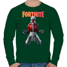 PRINTFASHION Kuro homura Fortnite - Férfi pulóver - Sötétzöld