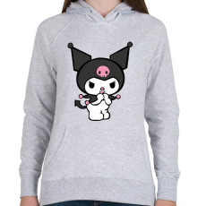 PRINTFASHION kuromi 2 - Női kapucnis pulóver - Sport szürke