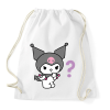 PRINTFASHION Kuromi Sanrio - Sportzsák, Tornazsák - Fehér