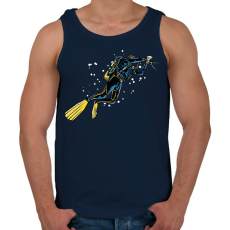 PRINTFASHION Kutakodó búvár - Férfi atléta - Sötétkék