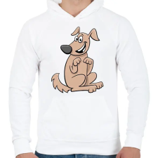 PRINTFASHION kutya - Férfi kapucnis pulóver - Fehér férfi pulóver, kardigán