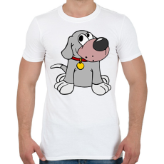 PRINTFASHION Kutya - Férfi póló - Fehér