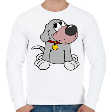 PRINTFASHION Kutya - Férfi pulóver - Fehér férfi pulóver, kardigán