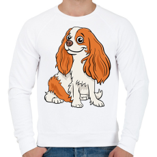 PRINTFASHION kutya - Férfi pulóver - Fehér