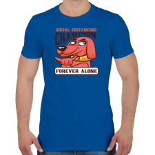 PRINTFASHION Kutya - forever alone - Férfi póló - Királykék férfi póló