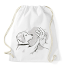 PRINTFASHION Kutya gazdi - Sportzsák, Tornazsák - Fehér