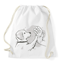 PRINTFASHION Kutya gazdi - Sportzsák, Tornazsák - Fehér tornazsák