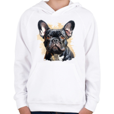 PRINTFASHION Kutya  - Gyerek kapucnis pulóver - Fehér gyerek pulóver, kardigán