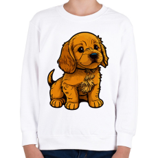 PRINTFASHION Kutya  - Gyerek pulóver - Fehér