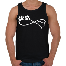 PRINTFASHION Kutya imádat - Férfi atléta - Fekete