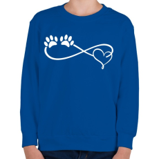 PRINTFASHION Kutya imádat - Gyerek pulóver - Királykék