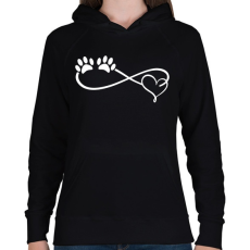 PRINTFASHION Kutya imádat - Női kapucnis pulóver - Fekete