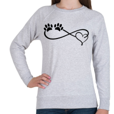 PRINTFASHION Kutya imádat - Női pulóver - Sport szürke női pulóver, kardigán